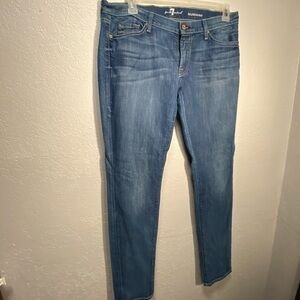 7 For All Mankind Womens  Jeans Sz 7 Medium Wash